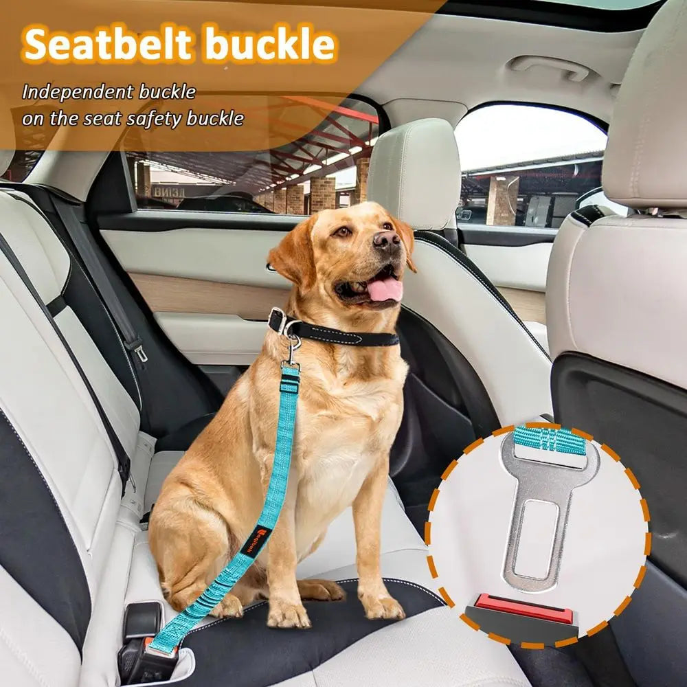 Dog Car Seat Belt 3 In 1 Retractable Restraint For Pets