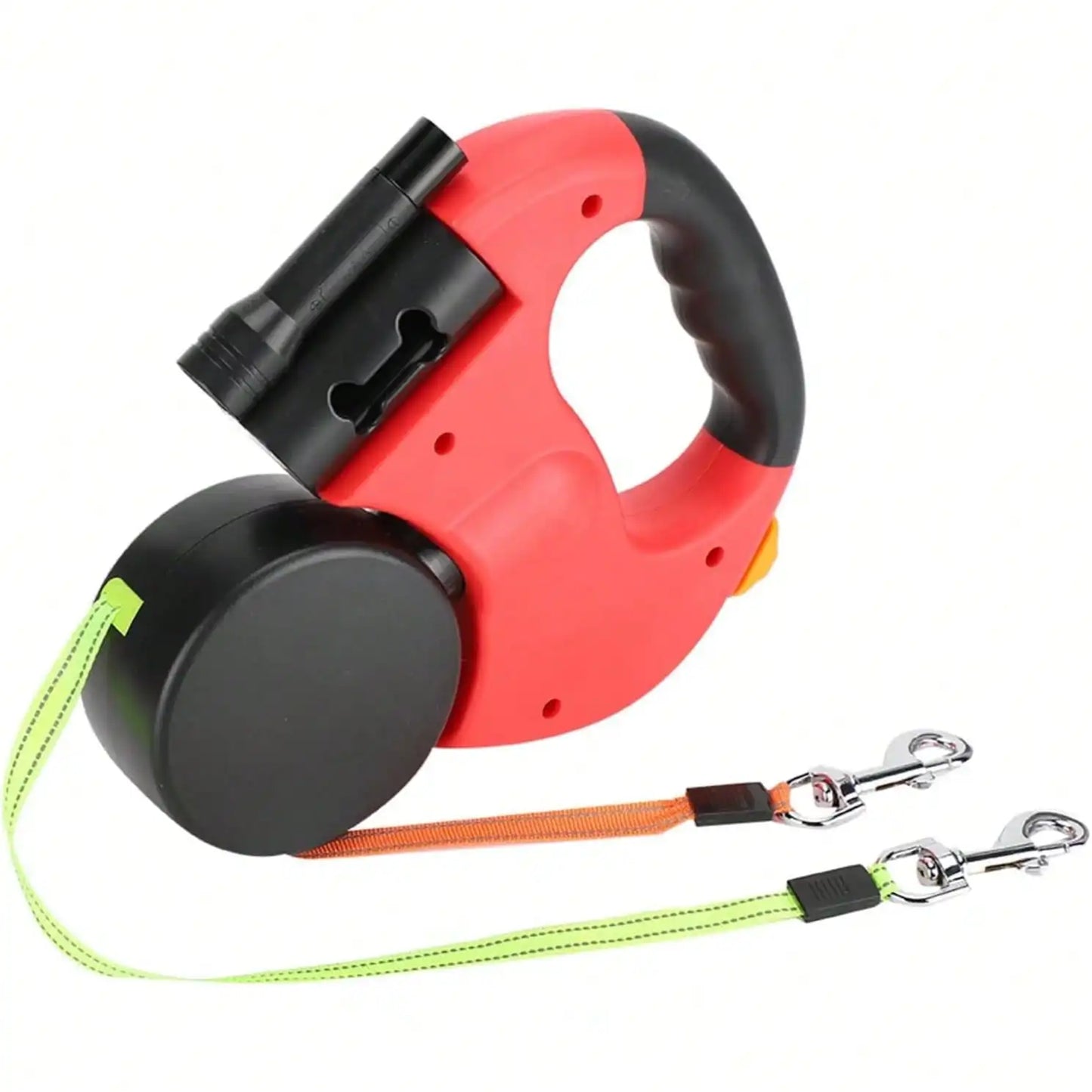 Retractable Dual Dog Leash With 360 Swivel No Tangle