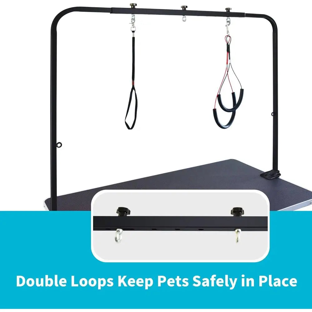 Shelandy Dog Grooming Table For Large Pets With Adjustable Arm