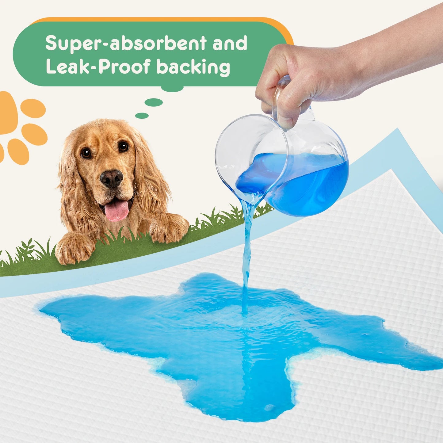 150 Count Disposable Underpads Quick-Dry Pet Training Pads