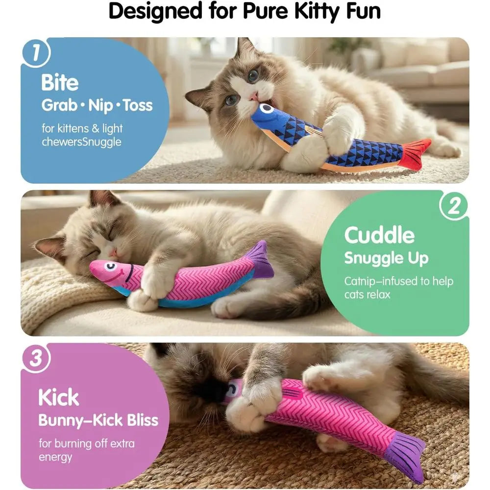 Catnip And Silvervine Interactive Cat Toys For Indoor Cats