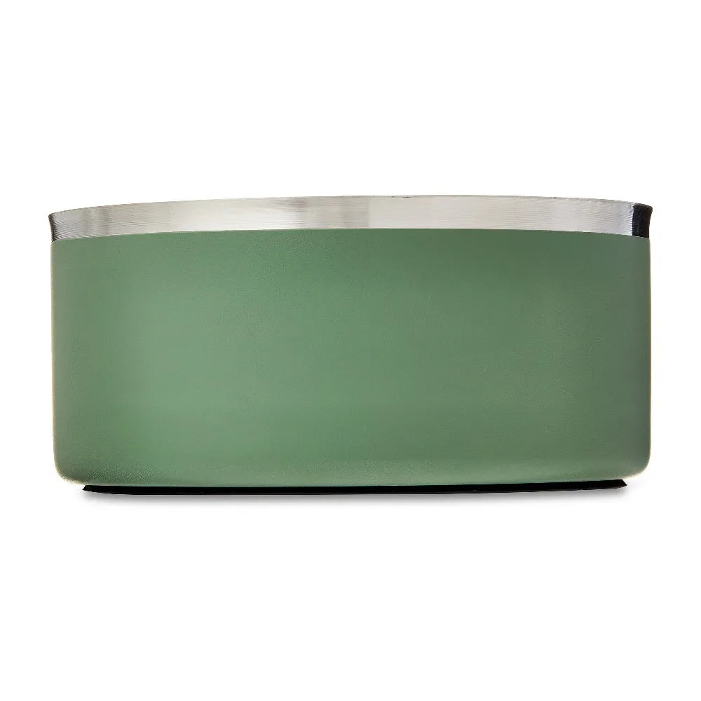 Stainless Steel Elevated Pet Bowl With Non Slip Base