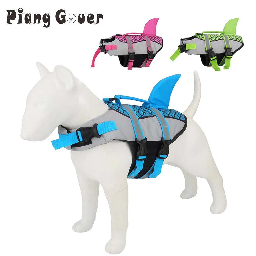 Dog Life Jacket Vest Harness For Swimming Summer Pet Swimwear