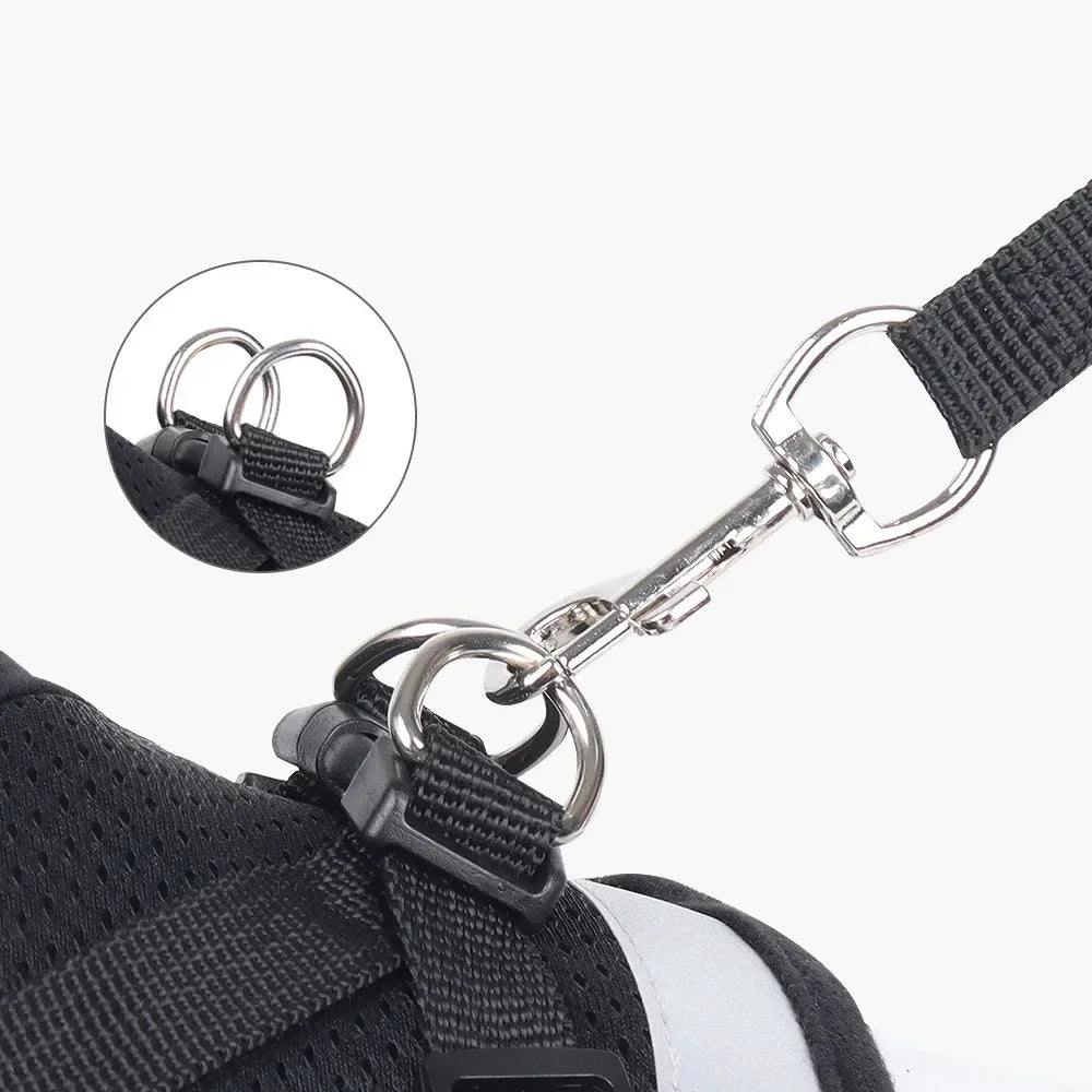 CAIBAN Cat Harness Leash Set Reflective Escape Proof Nylon Vest