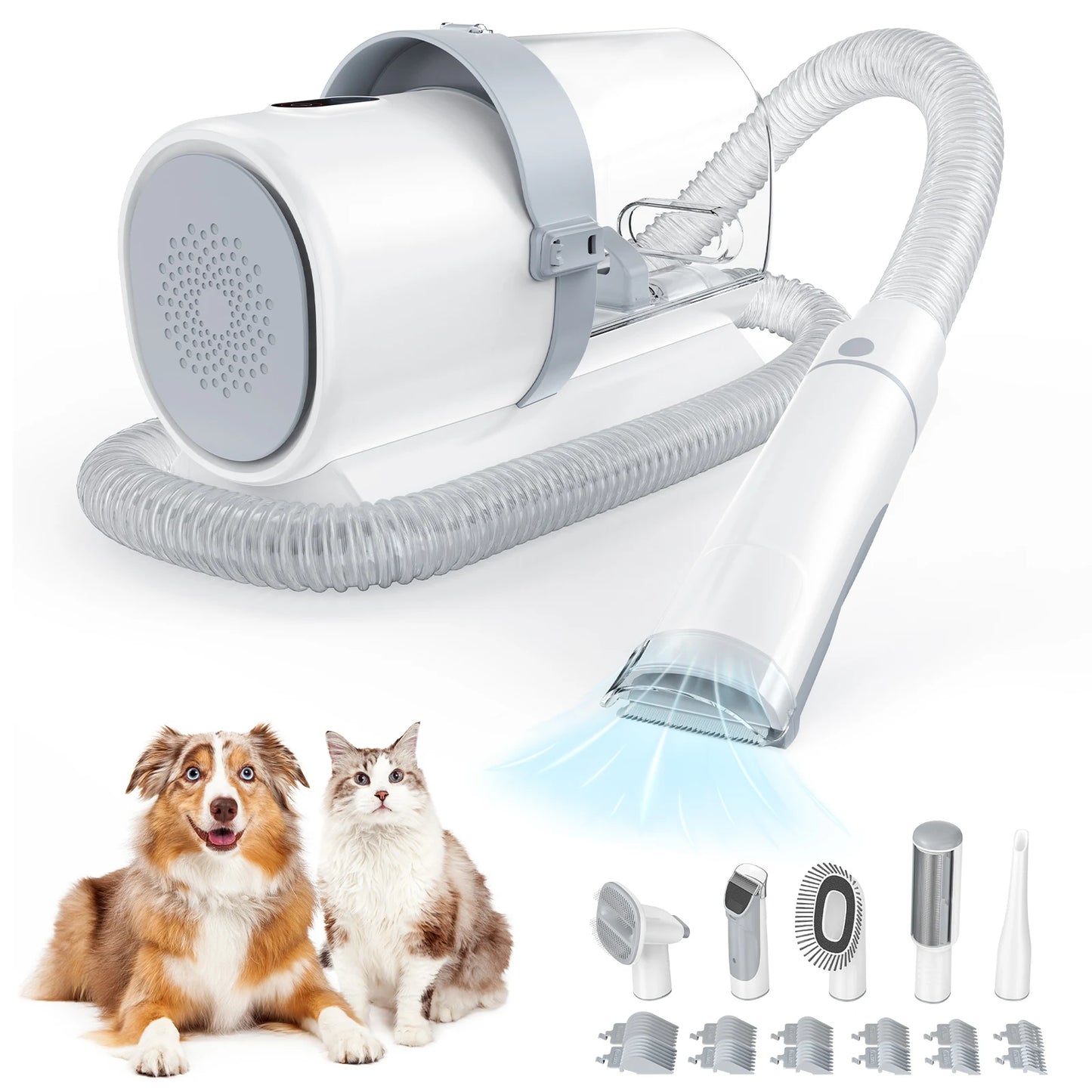 Pet Grooming Vacuum Kit Cordless With 3 Suction Modes
