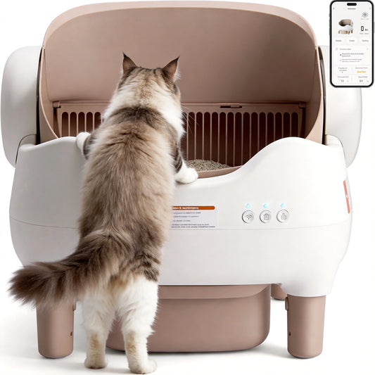 NestPawly Self Cleaning Automatic Cat Litter Box With App Control