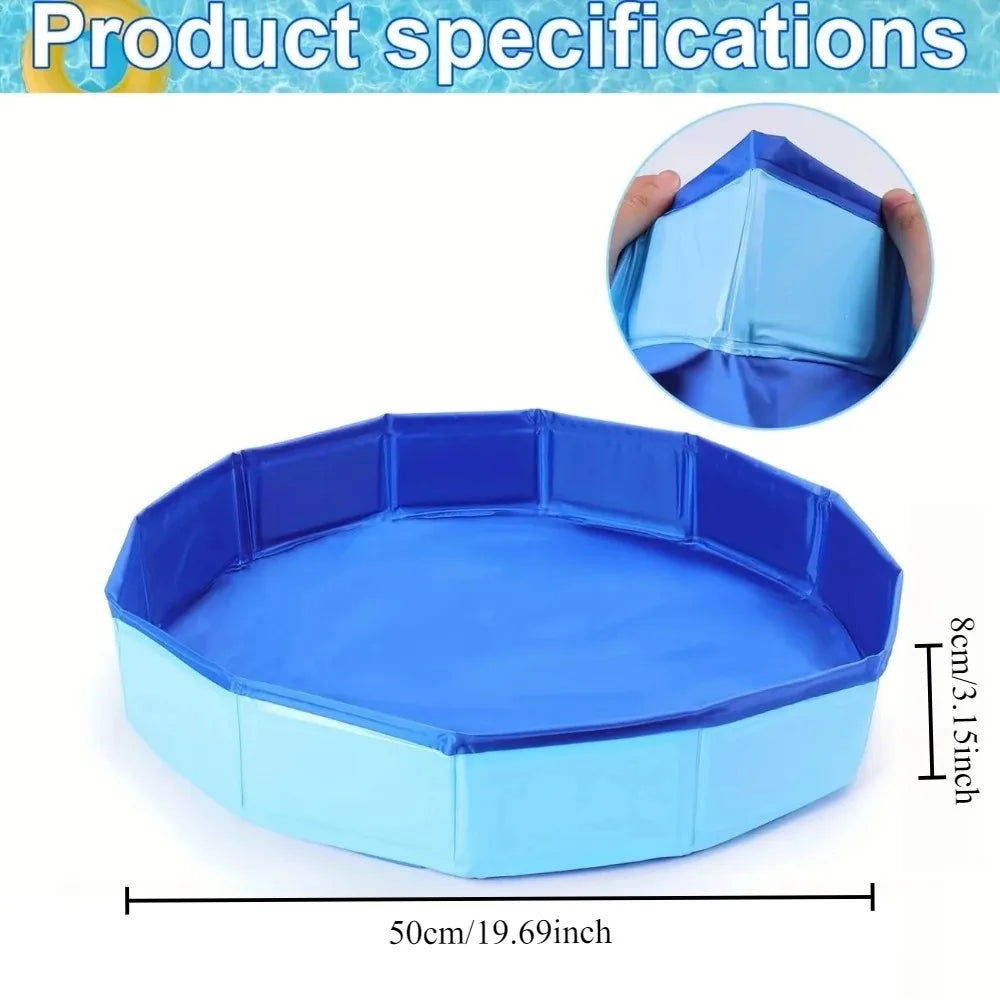 Collapsible Pet Bath Tub Foldable Pool For Dogs And Cats