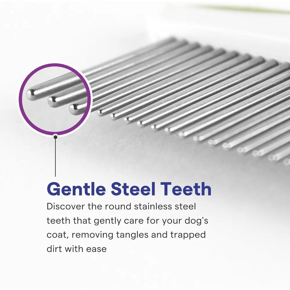 Dog Cat Comb Gentle Detangling Tool With Round Teeth
