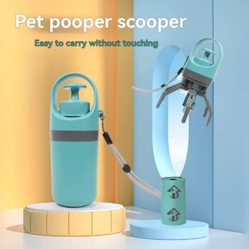 Portable Dog Poop Scooper Pack With Waste Bag Dispenser
