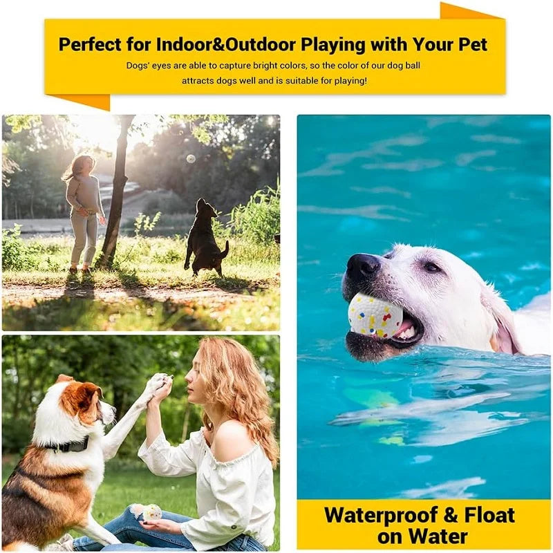 High Elasticity Solid Bite Resistant ETPU Dog Chew Ball Toy