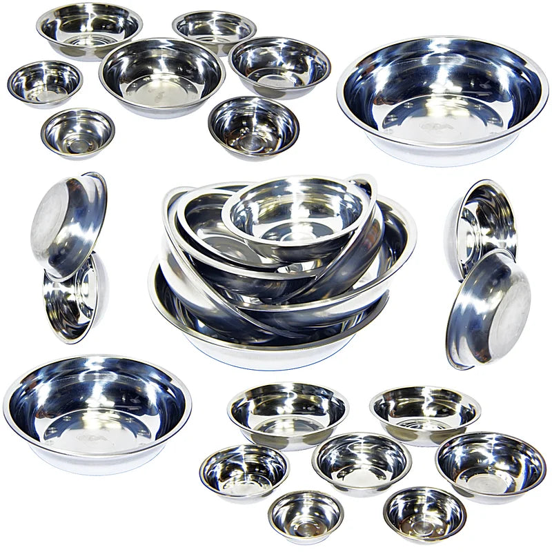 Stainless Steel Pet Bowls Set Of 2 Dishwasher Safe