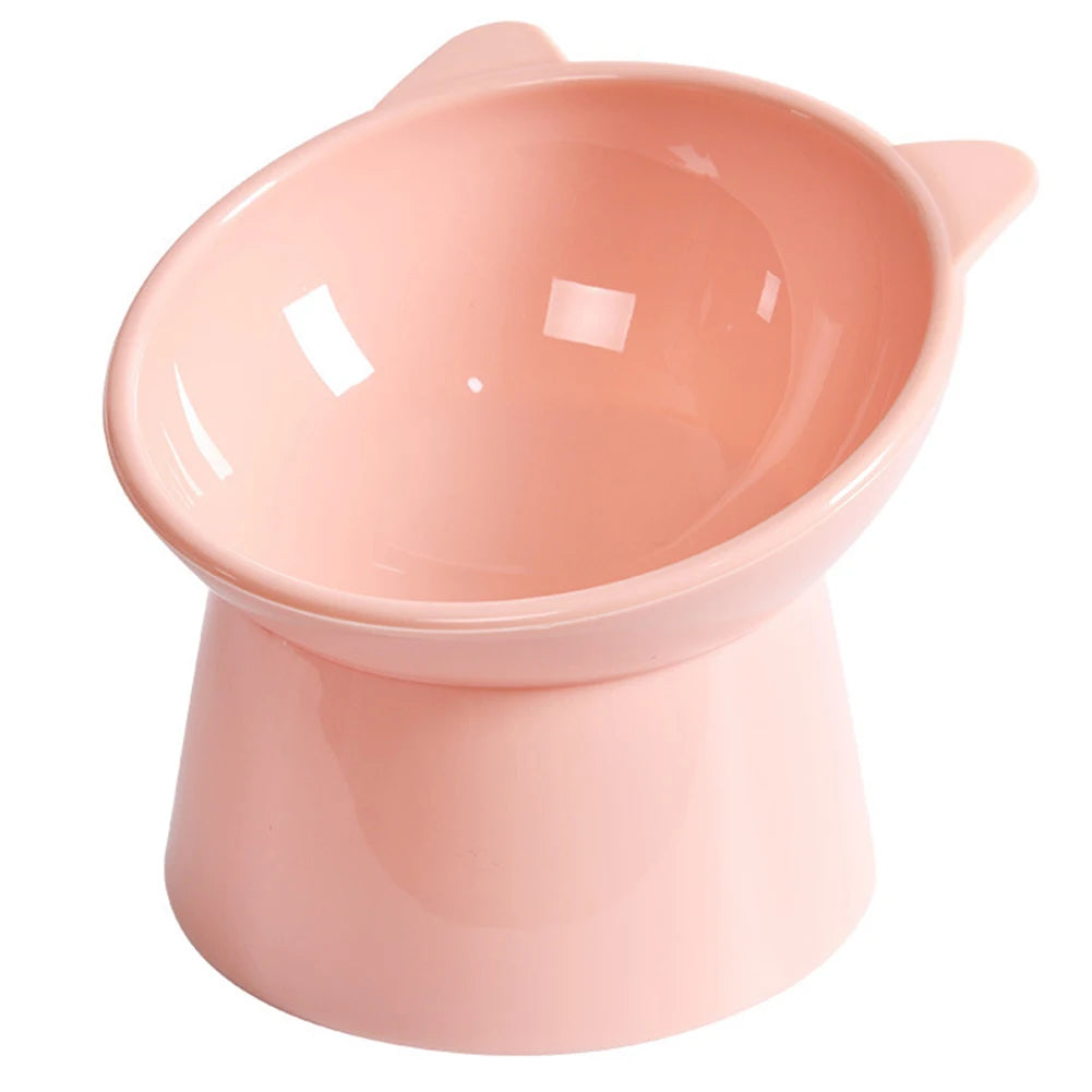 ALLOYSEED Tilted Elevated Cat Food Bowl Non Slip Ergonomic Dish