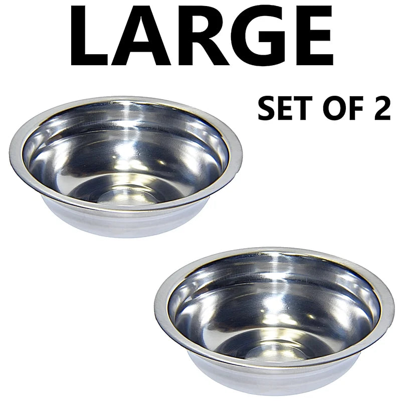 Stainless Steel Pet Bowls Set Of 2 Dishwasher Safe