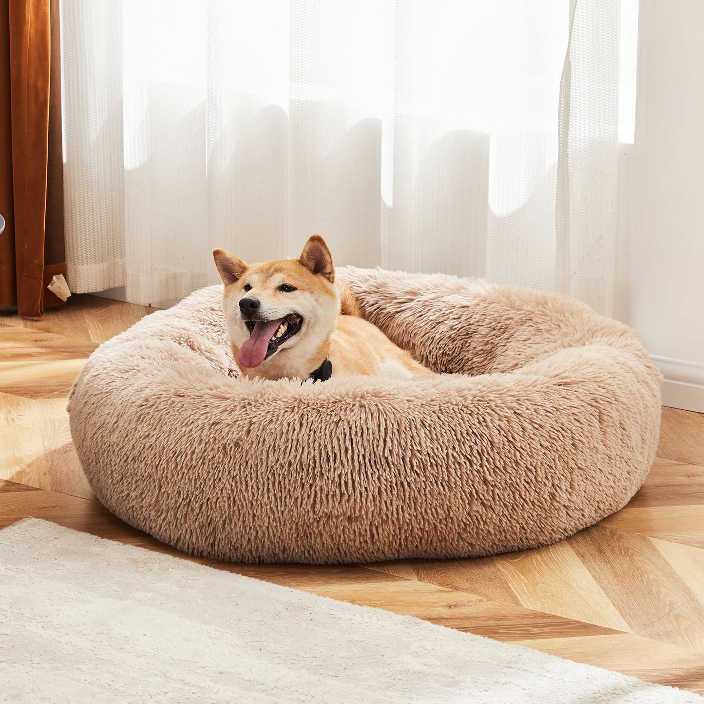 JHK Calming Dog Bed For Medium And Large Dogs Washable