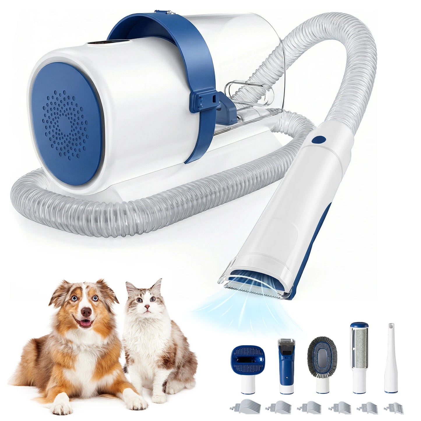 Pet Grooming Vacuum Kit Cordless With 3 Suction Modes