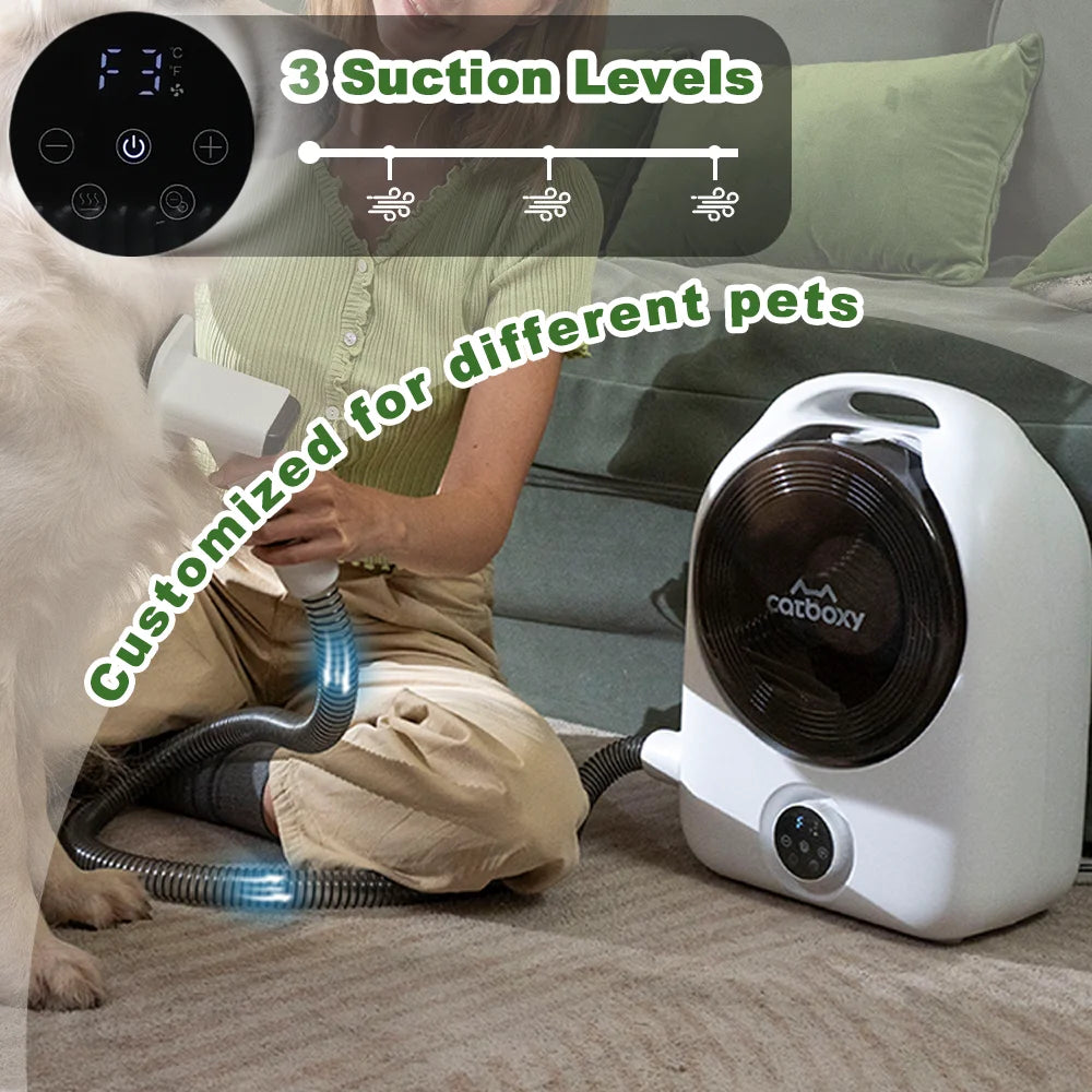 Professional Pet Grooming Vacuum Blower And Suction Kit