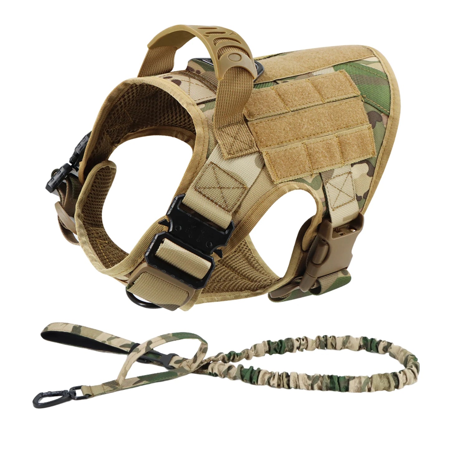 Nylon Dog Harness And Leash Set For German Shepherd Malinois Training