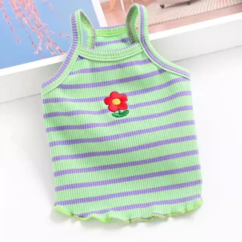 Floral Princess Dog Dress for Puppies Spring Summer Costume