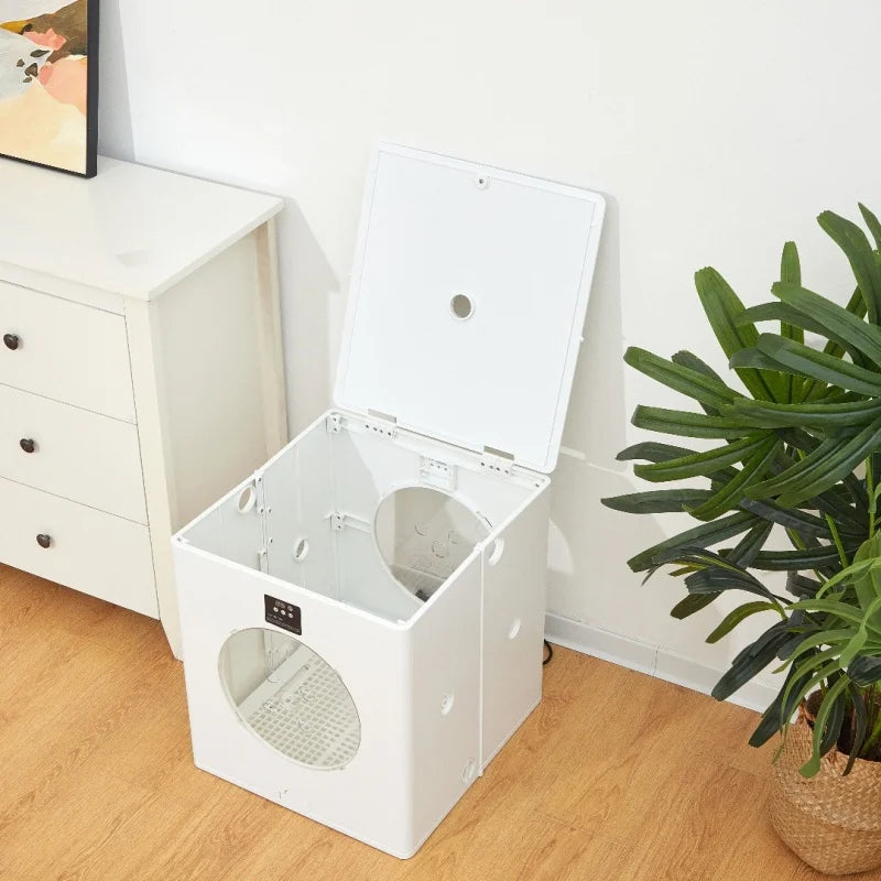 Foldable Pet Dryer Box 800W 360 Degree Air Drying Cage