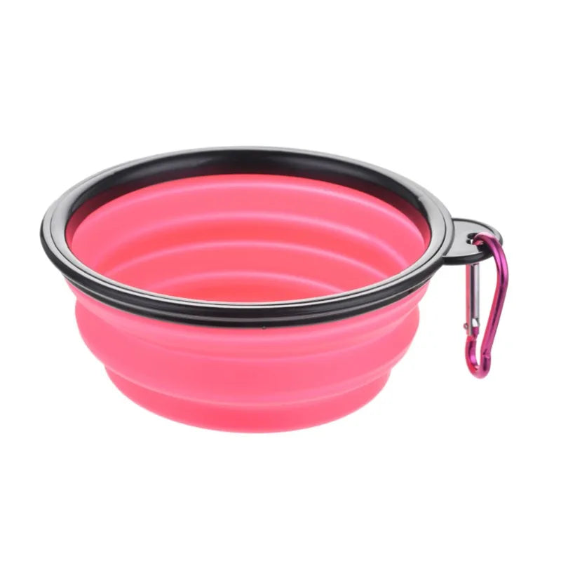 Portable Collapsible Pet Bowl For Cats And Dogs TPR Silicone