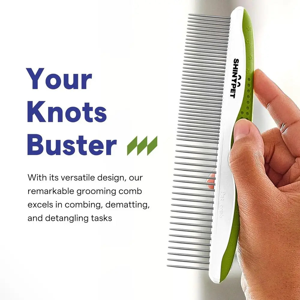 Dog Cat Comb Gentle Detangling Tool With Round Teeth