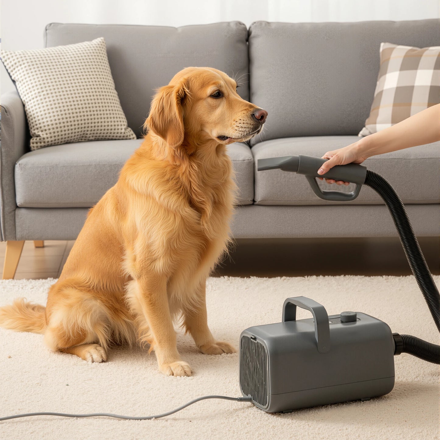 Low Noise Dog Grooming Vacuum Dryer With Adjustable Nozzles