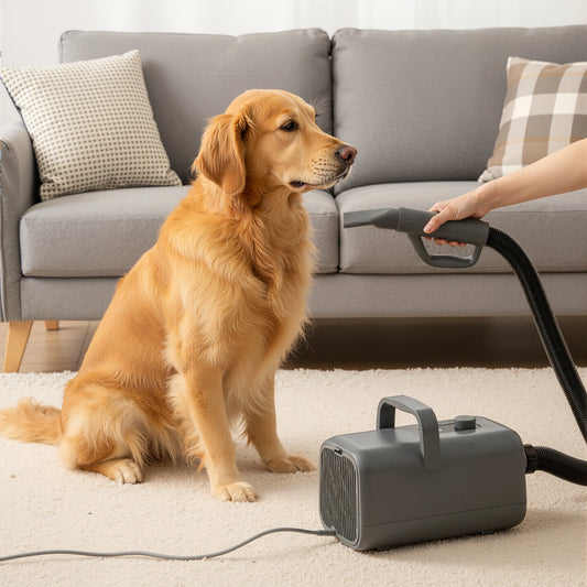 Low Noise Dog Grooming Vacuum Dryer With Adjustable Nozzles