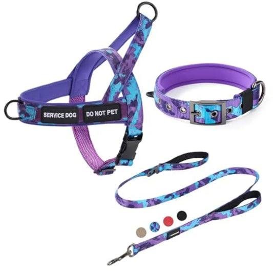 No Pull Dog Harness And Leash Heavy Duty Double Handle