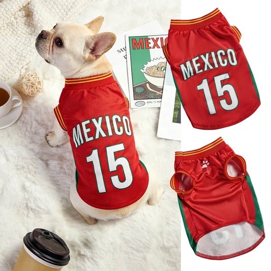 Mesh Breathable Dog Jersey Clothing For Dogs And Cats