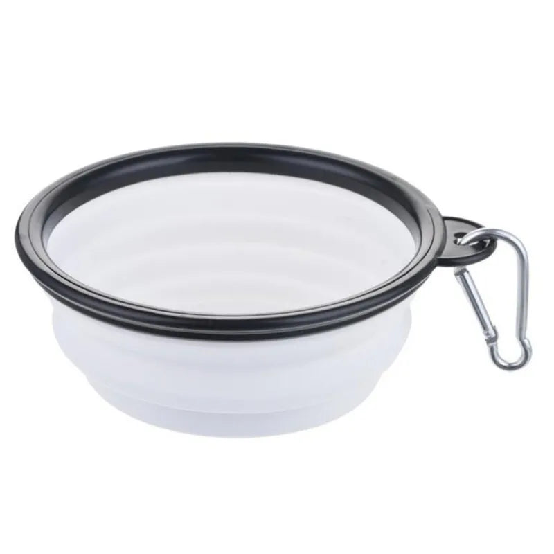 Portable Collapsible Pet Bowl For Cats And Dogs TPR Silicone