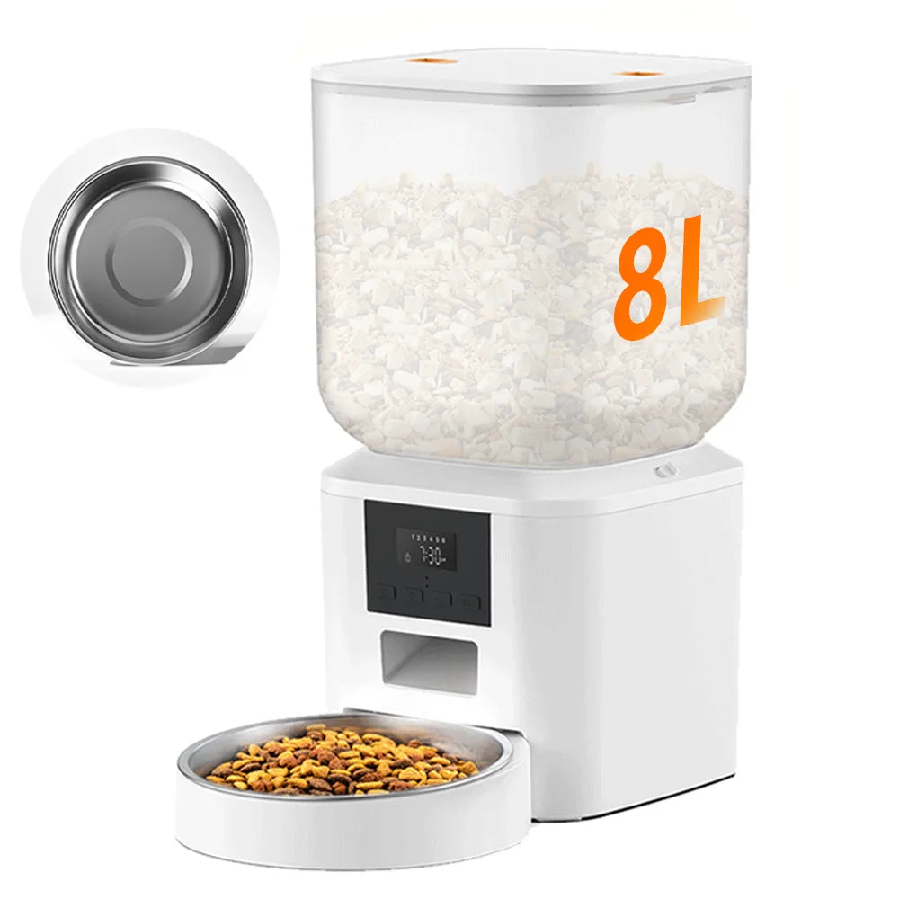 Nityers Automatic Cat Feeder With Timed Dispenser And Voice Recorder