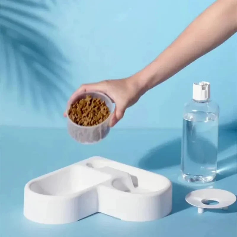 Love Multifunction Pet Bowl Dual Use Drinking And Feeding