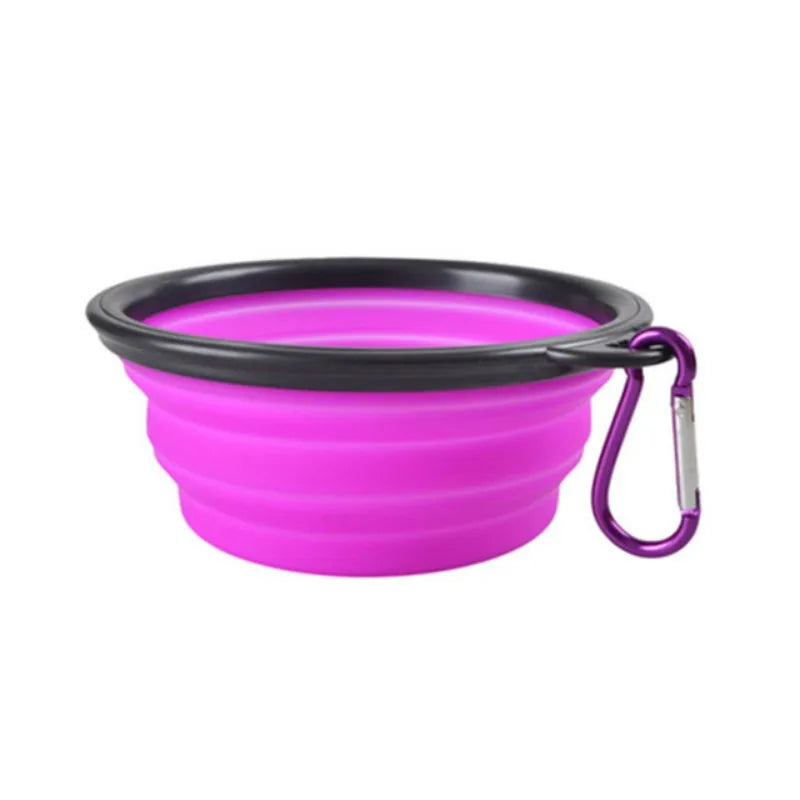 Portable Collapsible Pet Bowl For Cats And Dogs TPR Silicone
