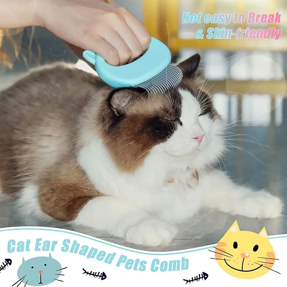 Cat Deshedding Massage Comb 2 In 1 Gentle Grooming Tool