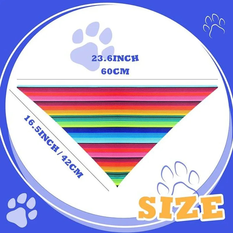 Breathable Straw Sombrero Bandana Set For Small Dogs And Cats