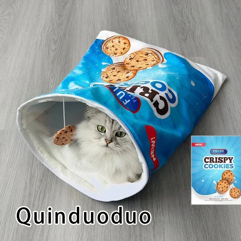 Interactive Collapsible Cat Tunnel Toy With Plush Ball For Cats