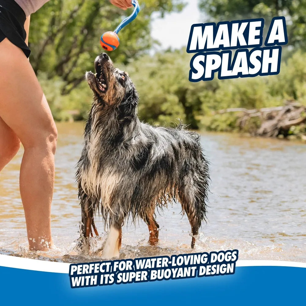 Chuckit! Ultra Tug Dog Ball With Strap For Large Dogs