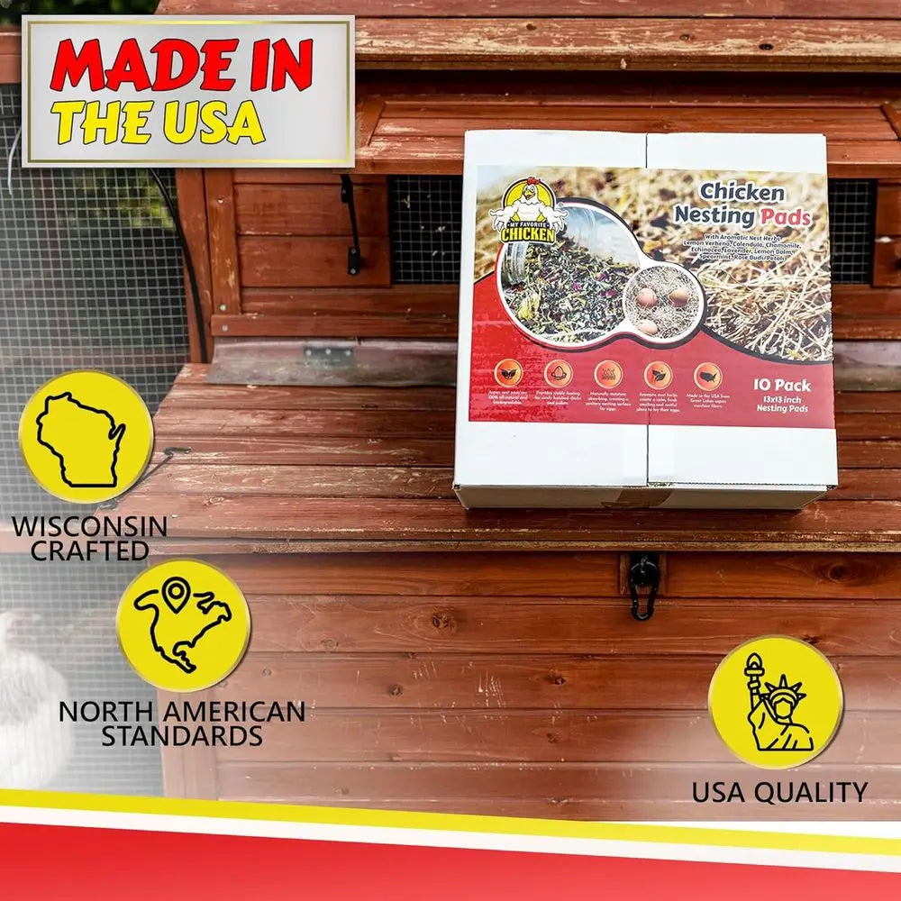 Chicken Nesting Pads With Aromatic Nest Herbs For Laying Eggs
