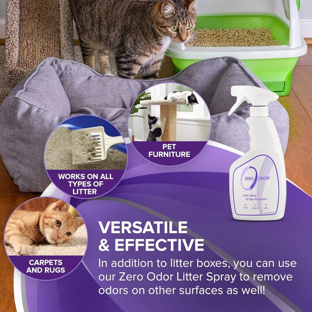 Pet Safe Cat Litter Odor Eliminator Using Patented Molecular Technology