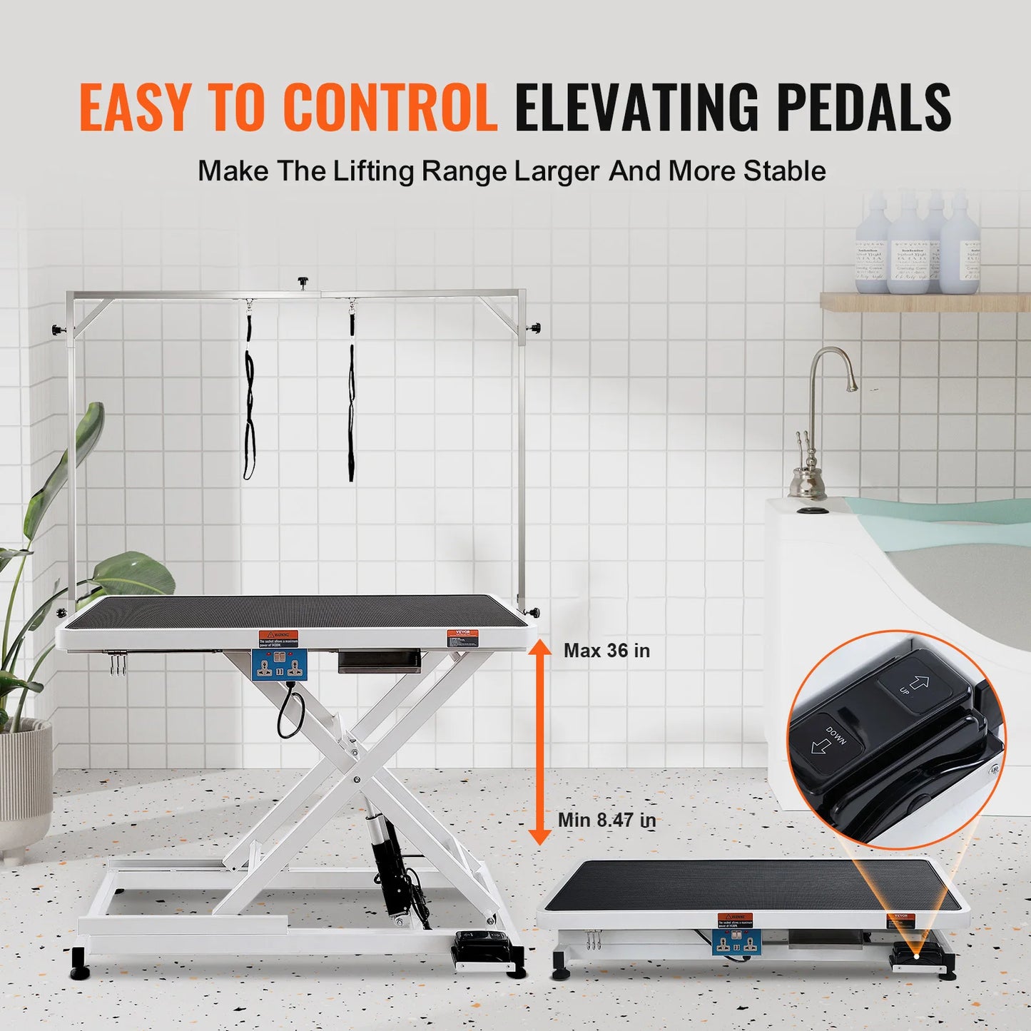 VEVOR Heavy Duty Electric Pet Grooming Table