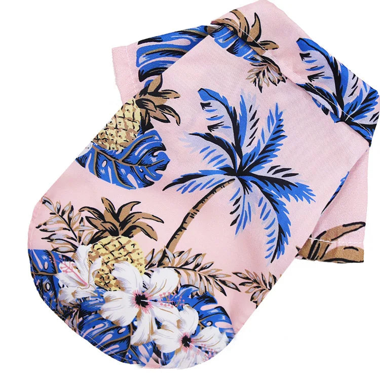 Hawaiian Style Beach Dog Shirt For Small And Medium Dogs
