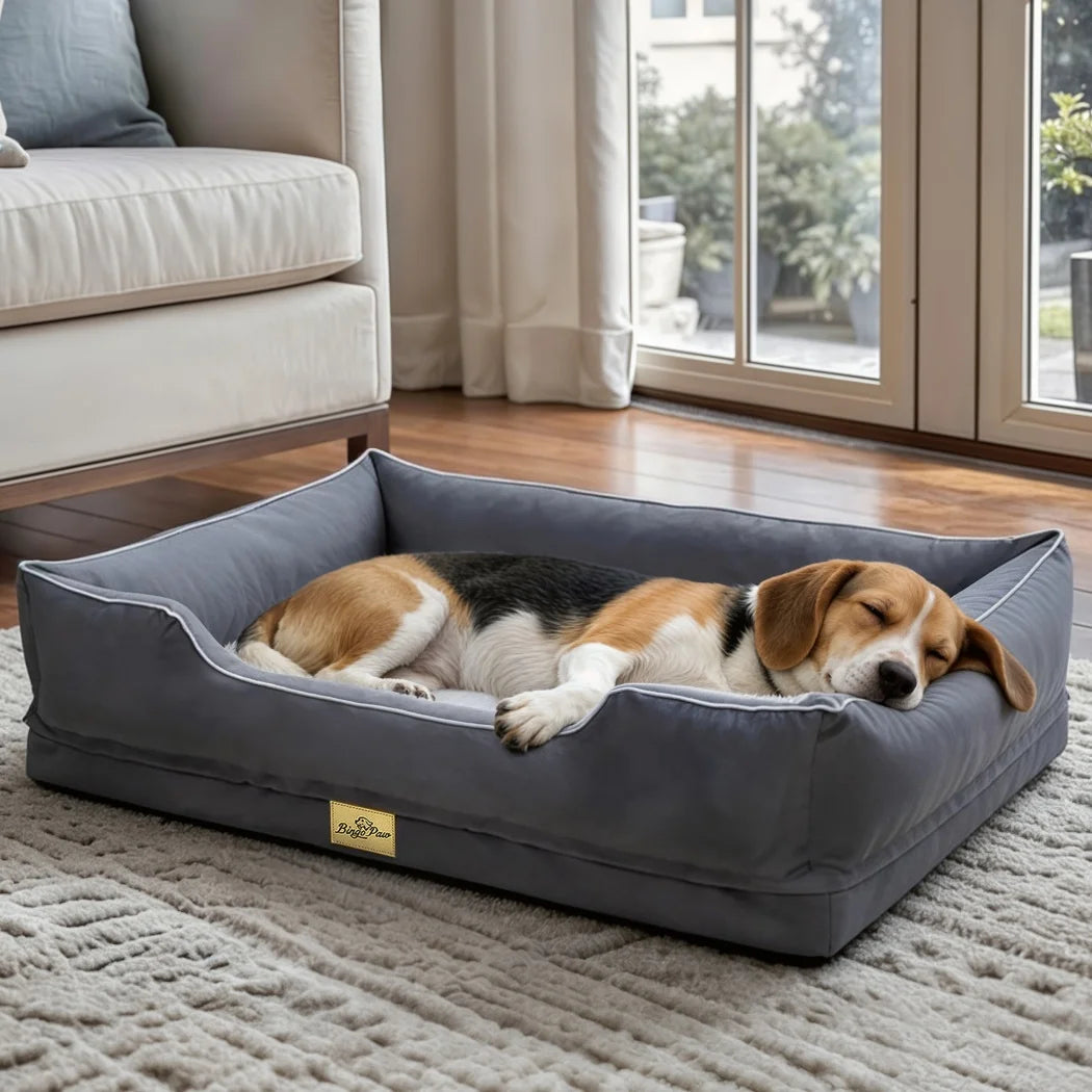 BORWART CN Orthopedic Dog Bed With Bolster Support