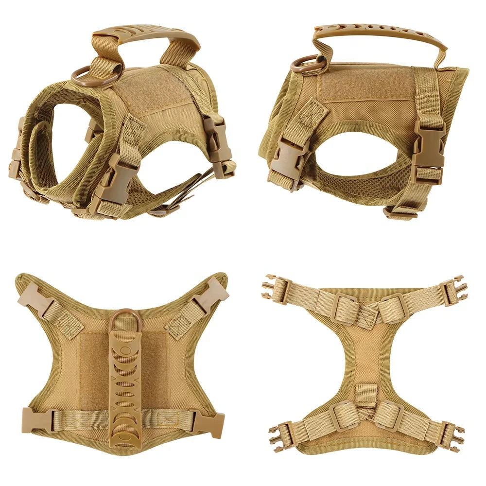 Tactical Cat Harness And Leash Set With Handle For Pets