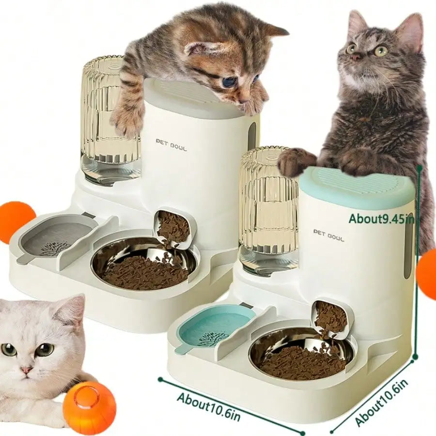 2 In 1 Automatic Pet Feeder And Water Dispenser For Cats And Dogs