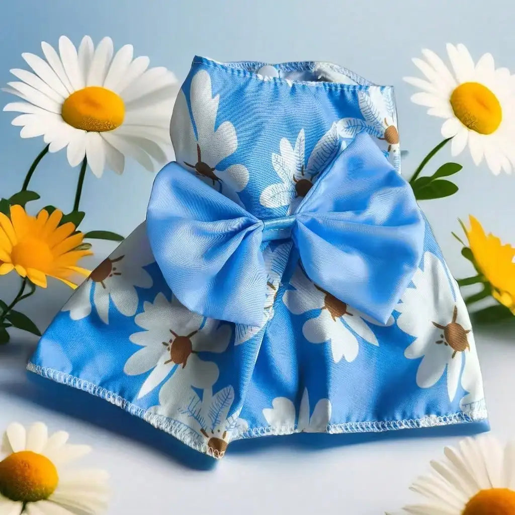 Vibrant Floral Fruit Pattern Pet Dress For Cats And Dogs