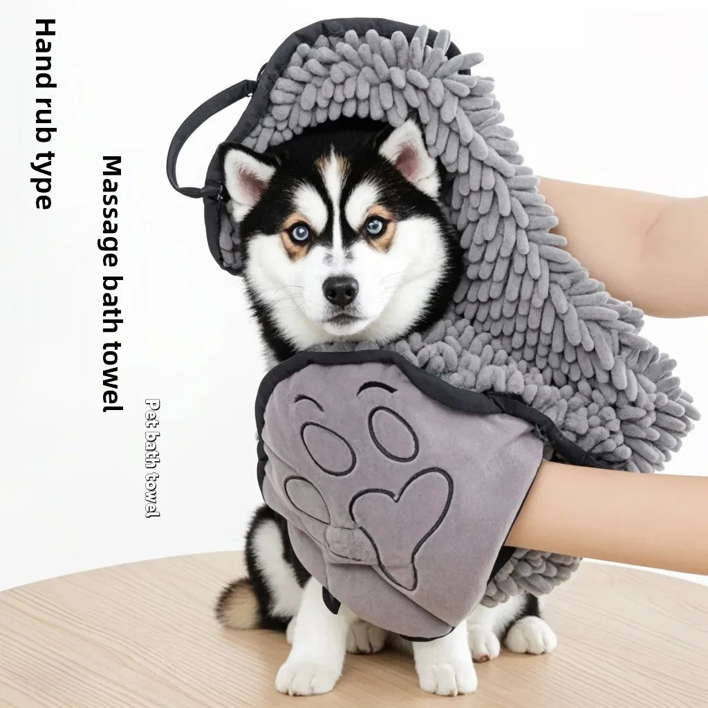 Pet Bath Towel Quick-Dry Super Absorbent Soft Chenier