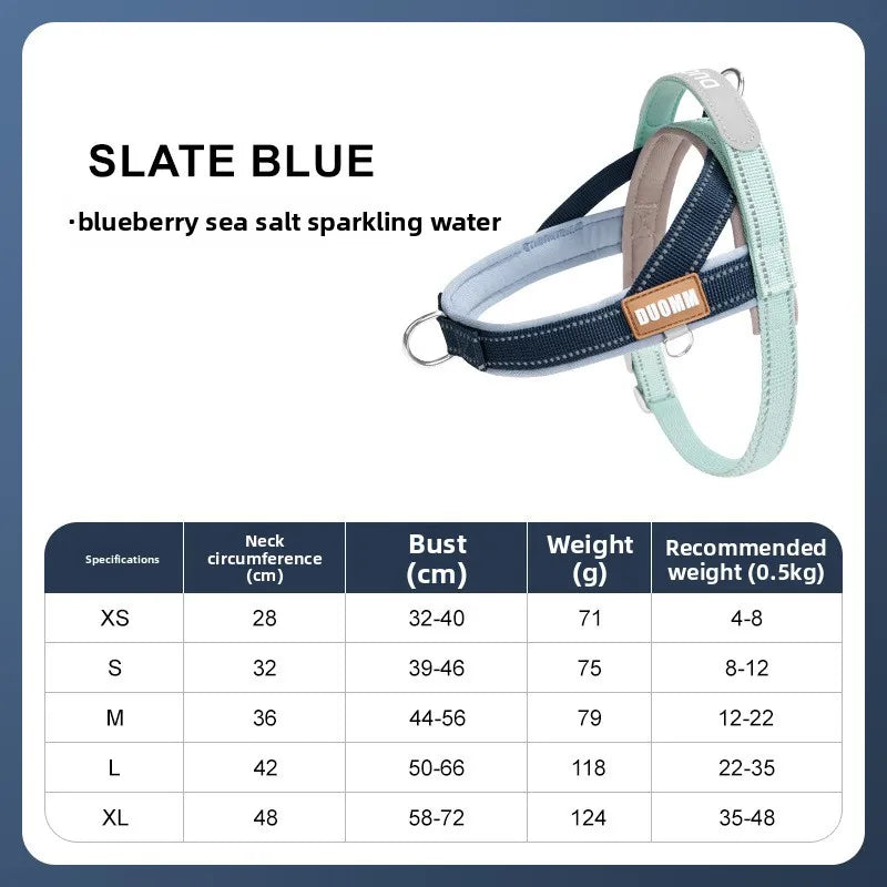 Dog Harness Leash Set For Pets Outdoor Adjustable Comfort