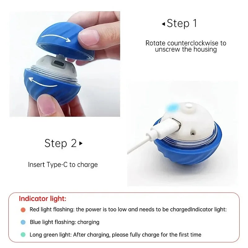 Dog Automatic Moving Ball Interactive Chew Toy Puppies