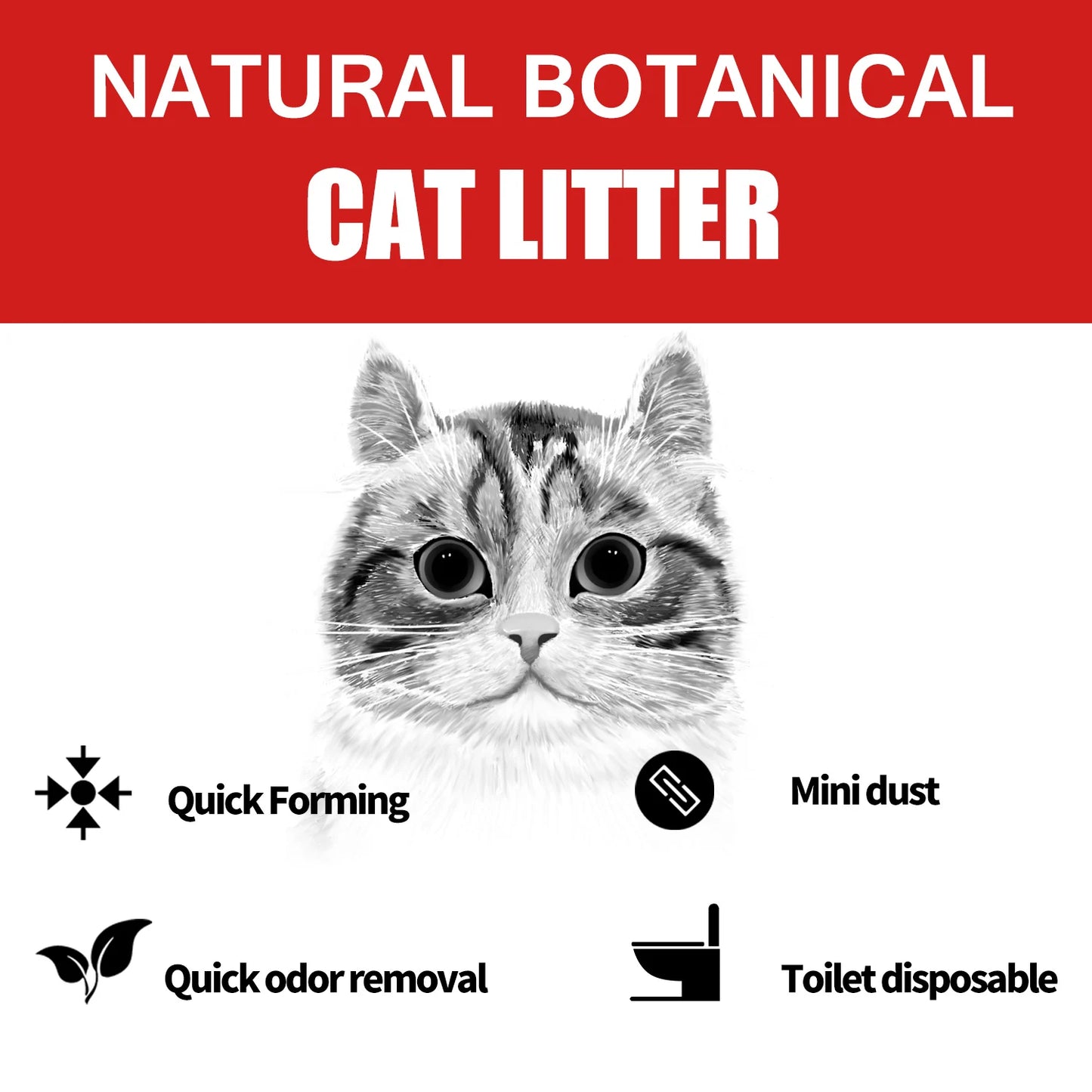 Sumlov Tofu Cat Litter Natural Botanical Dust-Free Flushable Odor Control