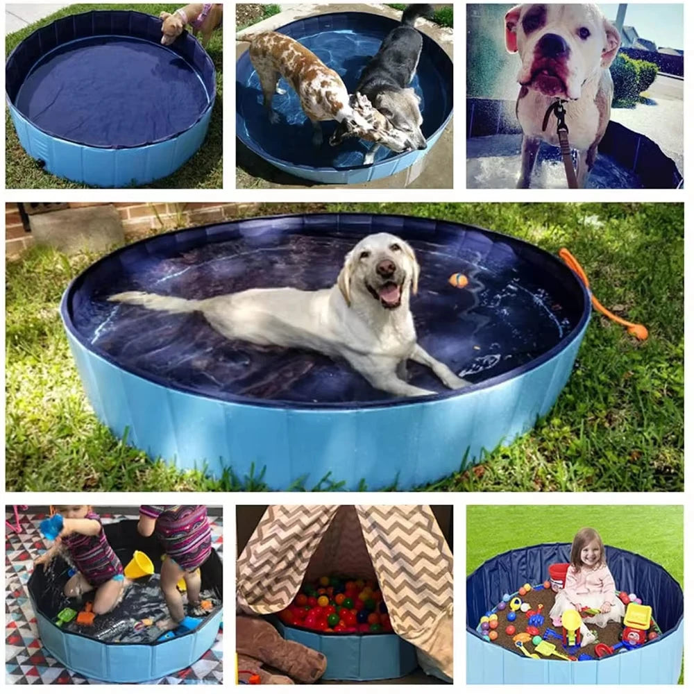 Portable Dog Pool Bath Tub for Large Dogs Scratch Resistant